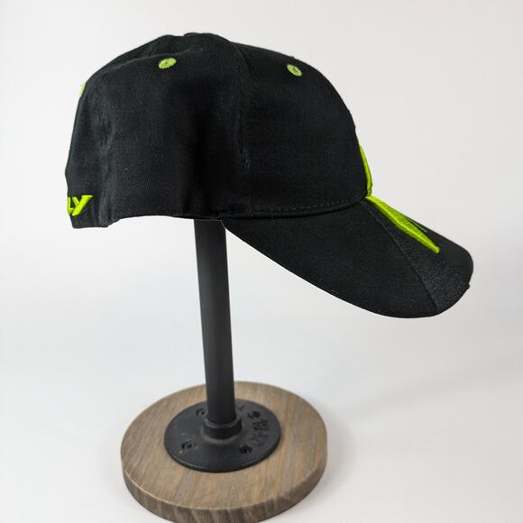 Fly Racing Mens Baseball Hat Extreme Sports Moto Street BMX MTB Black Neon Green - Picture 4 of 15